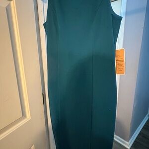 Nue by Shani Elegant Teal Midi Dress